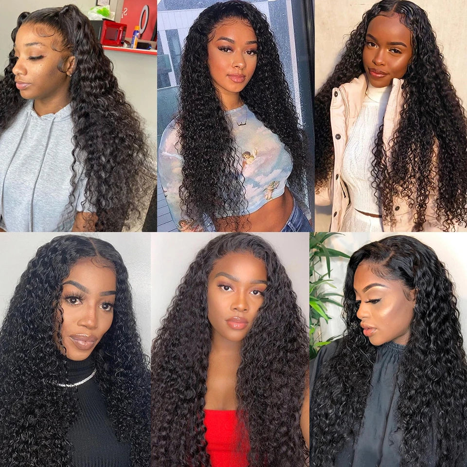13x6 HD Lace Frontal Water Wave Curly Wig